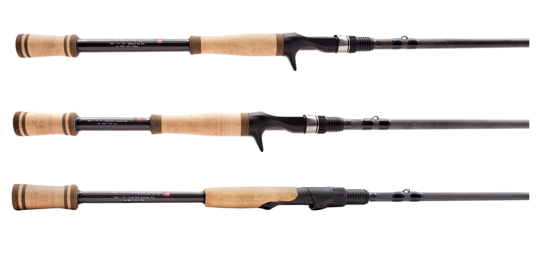Bois D' Arc 7'3" L Mag-Bass Spinning Rod